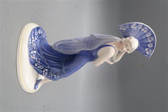 A Katzhutte Art Deco figure of a dancer, height 29cm